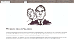 Desktop Screenshot of cockney.co.uk